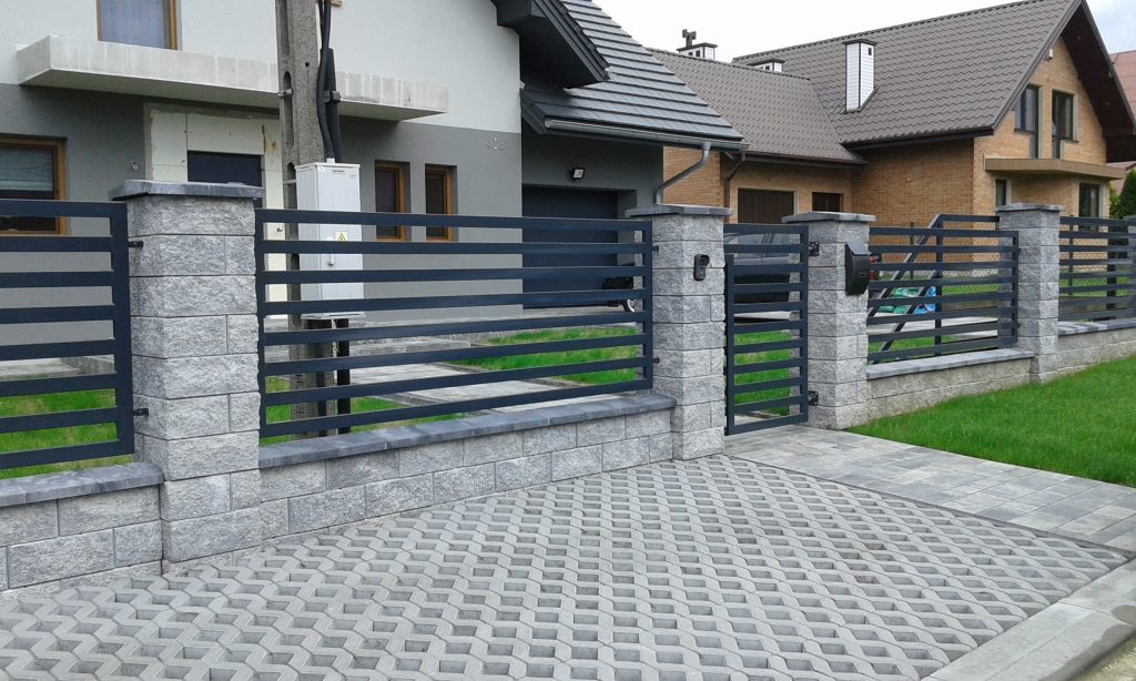 Ogrodzenie nowoczesne z furtką