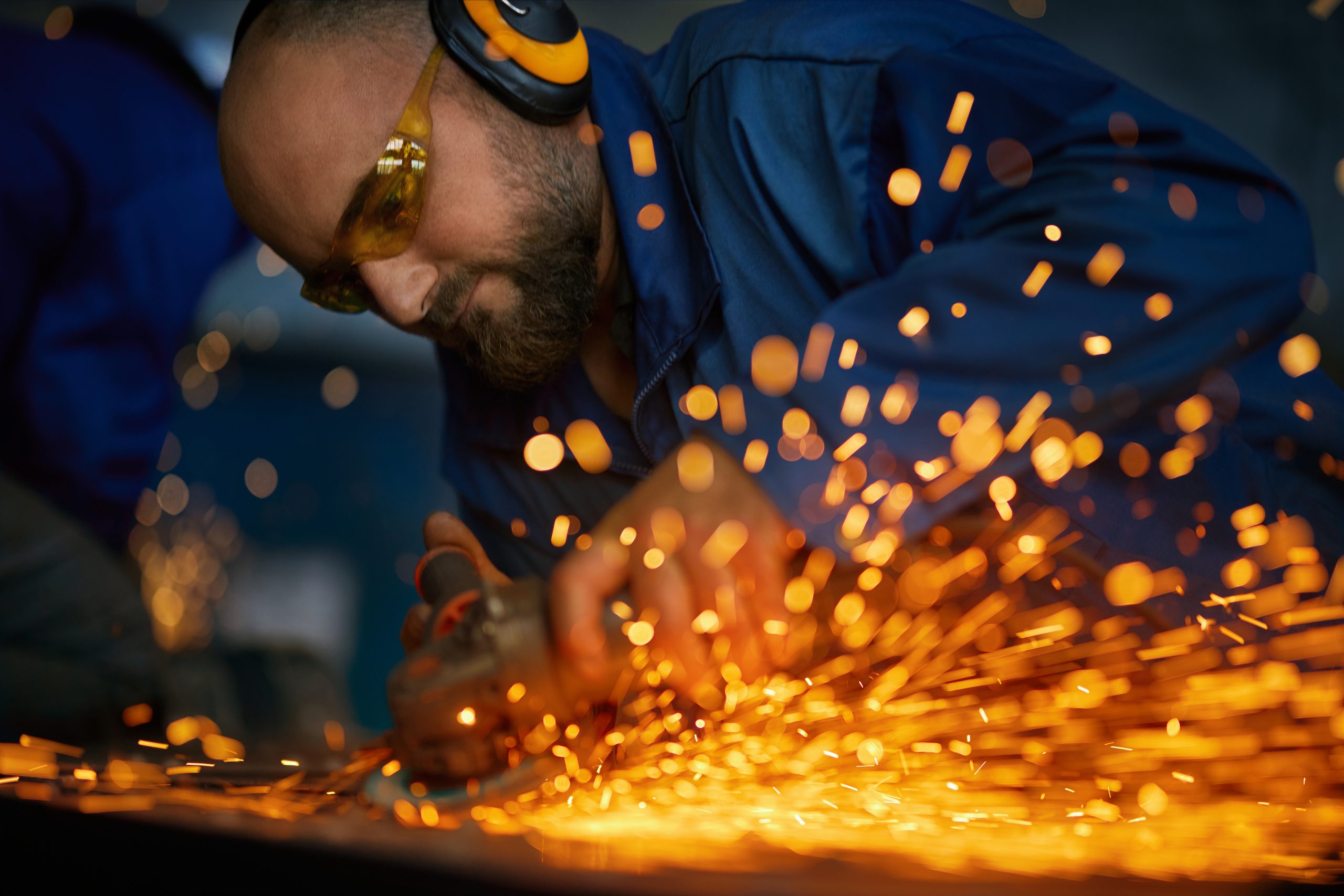 Welding sparks